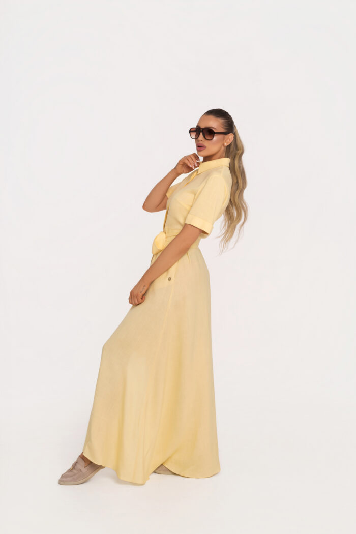 Рокля Луиза Жълта