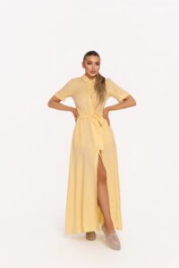 Рокля Луиза Жълта