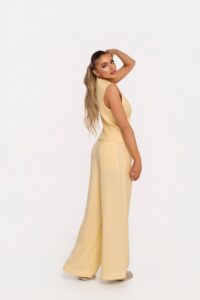 Елек и панталон Любов жълти