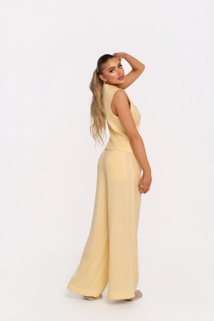 Елек и панталон Любов жълти