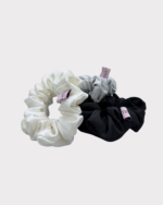 Скрънчи бяло, сиви и черно