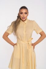 Рокля Лея Жълта