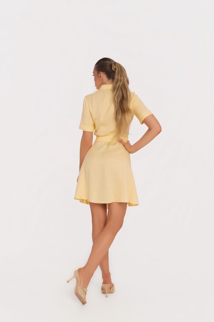 Рокля Лея Жълта