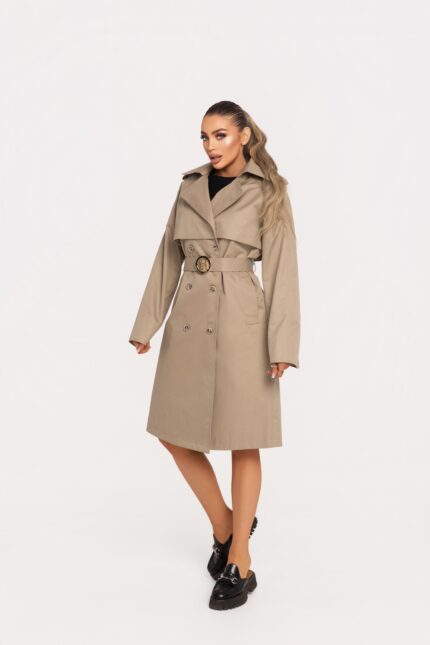 Бежово тренч палто Талиа
