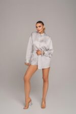 Риза и къси панталони Регина Сиви