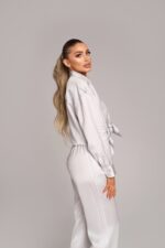 Риза и къси панталони Регина Сиви